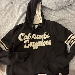 Colorado Buffaloes Black Off-the-Shoulder Sweater